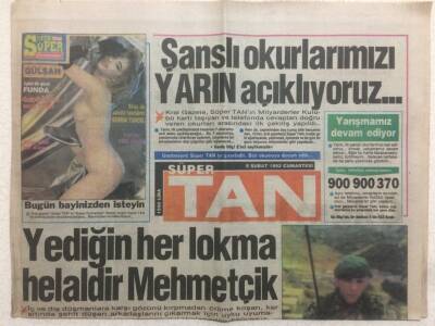 Tan Gazetesi 8 Şubat 1992 - Şevval Sam Metine Büyü Yaptırdı GZ51841 - 1