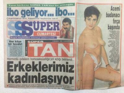 Tan Gazetesi 9 Kasım 1991 - Erkeklerimiz Kadınlaşıyor GZ51426 - 1