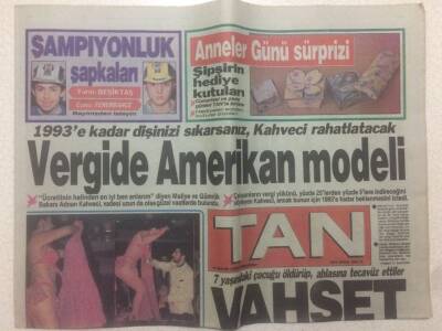 Tan Gazetesi 9 Mayıs 1990 - Emel Sayının Manevi Evladı GZ51601 - 1