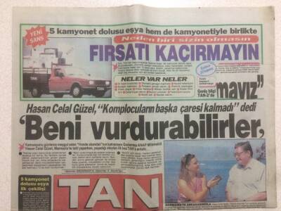 Tan Gazetesi 9 Temmuz 1990 - Zeki Müren Asker Babası Oluyor GZ51837 - 1