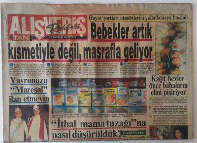 Tan Gazetesi Alışveriş Eki 4 Mayıs 1987 - Bebekler Artık Kısmetiyle Değil Masrafla Geliyor GZ22804 - 1