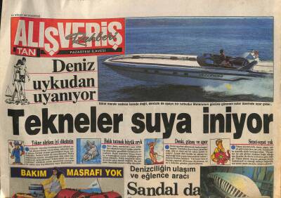 Tan Gazetesi Pazartesi İlavesi 13 Nisan 1987 - Türk Tekneleri Dünya Pazarında GZ116288 - 1