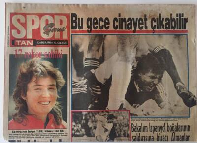 Tan Gazetesi Spor Eki 22 Nisan 1987 - Futbolun Milyarderleri Maradona , Zico ... GZ22801 - 1