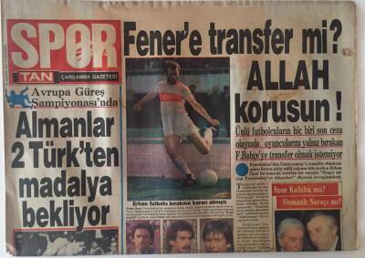 Tan Gazetesi Spor Eki 29 Nisan 1987 - Fenere Transfer Mi ? Allah Korusun ! GZ22802 - 1