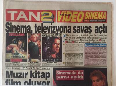 Tan Gazetesi Tan 2 Eki 13 Eylül 1988 - Türk Filmleri Dünya Pazarında GZ22781 - 1