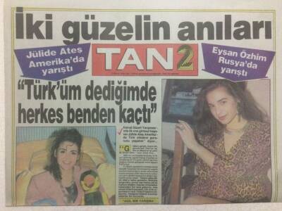 Tan Gazetesi Tan 2 Eki 8 Mayıs 1990 - Jülide Ateş,Eyşan Özhim Anıları GZ38508 - 1