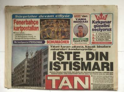Tan Gazetesi Tan2 Eki İle 11 Haziran 1989 - Özal Sırtımızı Kimse Yere Getiremez GZ5987 - 1
