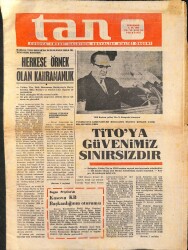 Tan Kosova Emekçi Halkının Sosyalist Birliği Örgeni 6 Haziran 1974 - YKB Başkanı Yoldaş Tito Kongrede Konuşuyor NDR85122 - Gökçekoleksiyon