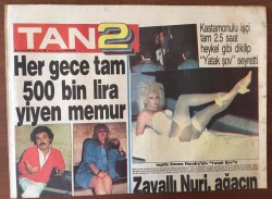 Tan2 Gazetesi 23 Haziran 1987 -Her Gece Tam 500 Bin Lira Yiyen Memur GZ6828 - 1