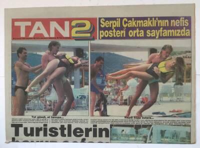 Tan2 Gazetesi 9 Haziran 1988 - Turistlerin Havuz Sefası GZ8134 - 1