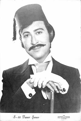 Taner Şener Siyah-Beyaz Kartpostal KRT19033 - 1