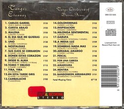 Tangos Eternos - Tango Orchestra of Buenos Aires CD (İkinci El) CD5456 - 2