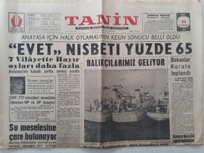 Tanin Gazetesi - 11 Temmuz 1961 - Su Meselesine Çare Bulunuyor GZ111080 - 1