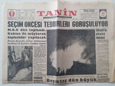 Tanin Gazetesi - 12 Eylül 1961 - Yassıada Kararları Bir Celsede Açıklanacak GZ111186 - 1