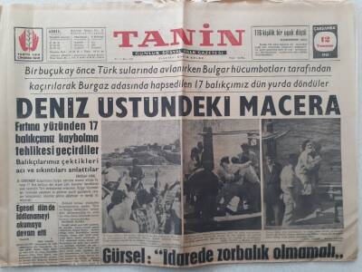 Tanin Gazetesi - 12 Temmuz 1961 - Metro İçin İETT Faaliyete Geçti GZ111079 - 1