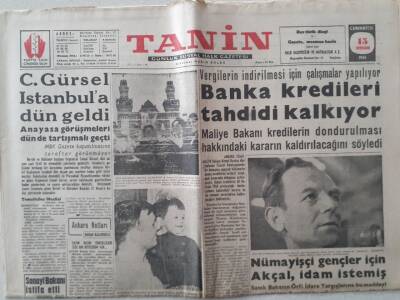 Tanin Gazetesi - 15 Nisan 1961 - Banka Kredileri Tahdidi Kalkıyor GZ111242 - 1