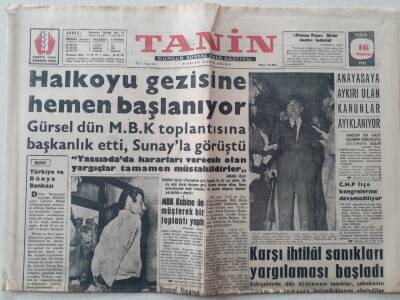 Tanin Gazetesi - 16 Haziran 1961 - Hiltonda 6 Kişi Zehirlendi GZ111211 - 1