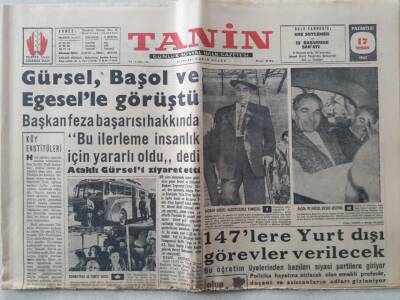 Tanin Gazetesi - 17 Nisan 1961 - 147lere Yurtdışı Görevler Verilecek GZ111240 - 1