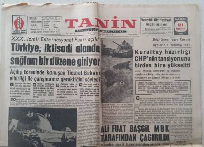 Tanin Gazetesi - 21 Ağustos 1961 - Türkiye İktisadi Alanda Sağlam Bir Düzene Giriyor GZ111128 - 1