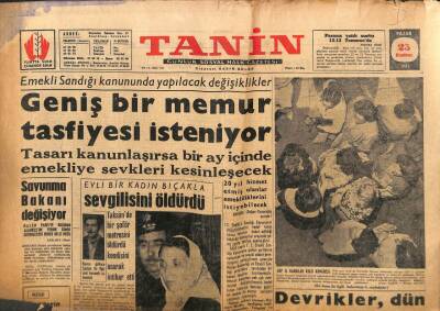 Tanin Gazetesi - 25 Haziran 1961 - Devrikler Dün Menderese Çattı GZ111063 - 1