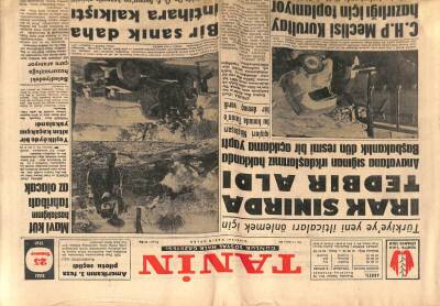 Tanin Gazetesi - 25 Temmuz 1961 - Irak Sınırda Tedbir Aldı GZ111071 - 1