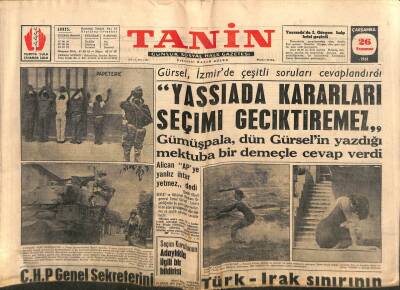 Tanin Gazetesi - 26 Temmuz 1961 - Yassıada Kararları Seçimi Geciktiremez GZ111070 - 1