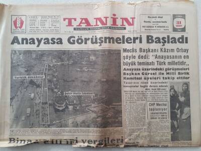 Tanin Gazetesi - 31 Mart 1961 - Anayasa Görüşmeleri Başladı GZ111142 - 1
