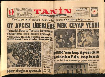 Tanin Gazetesi 4 Ekim 1961 - Kağıt Sıkıntısı Yüzünden Okul Kitabı Bulunamıyor GZ82550 - 1
