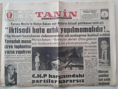Tanin Gazetesi - 4 Eylül 1961 - İktisadi Hata Artık Yapılmamalıdır GZ111194 - 1