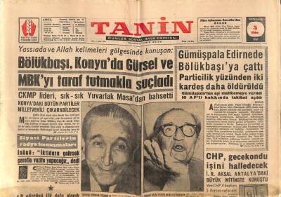 Tanin Gazetesi 5 Ekim 1961 - Gümüşpala Edirnede Bölükbaşıya Çattı GZ82551 - 1