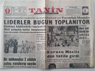 Tanin Gazetesi - 5 Eylül 1961 - Mavi Küf Büyük Tehlike Değil GZ111193 - 1