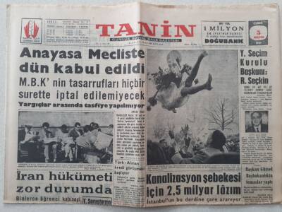 Tanin Gazetesi - 5 Mayıs 1961 - İran Hükümeti Zor Durumda GZ111114 - 1
