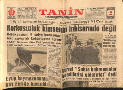 Tanin Gazetesi 6 Ekim 1961 - İran Şahı Servetini Milletine Hediye Etti GZ82552 - 1