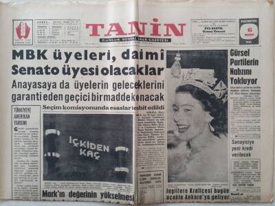 Tanin Gazetesi - 6 Mart 1961 - Markın Değerinin Yükselmesi İle Dış Borçlarımız Yüzde 5 Arttı GZ111165 - 1