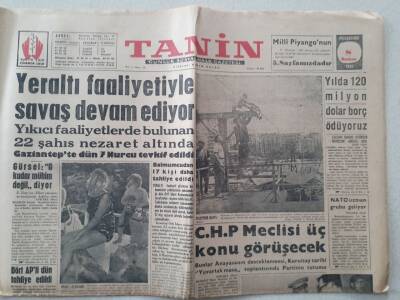 Tanin Gazetesi - 8 Haziran 1961 - Yeraltı Faaliyetiyle Savaş Devam Ediyor GZ111219 - 1