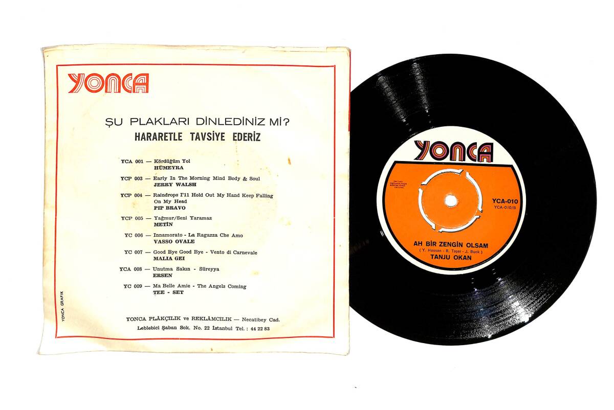 Tanju Okan – Hasret / Ah Bir Zengin Olsam 45’lik Plak (10/8) PLK26966 - 2