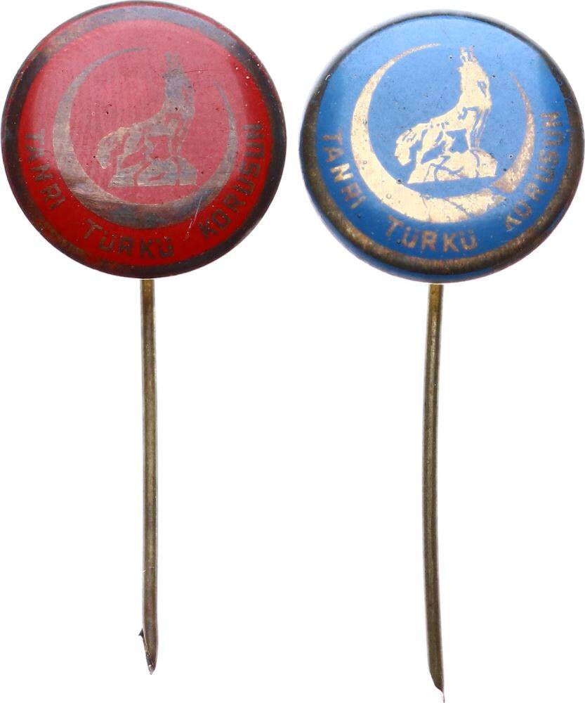 Tanrı Türkü Korusun İkili Rozet Lotu RZT1667 - 1