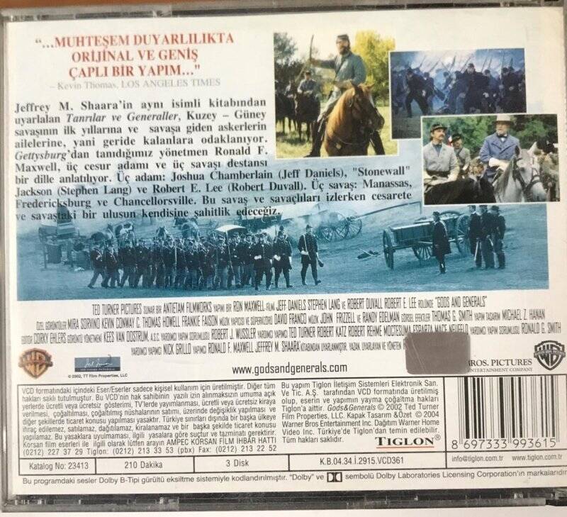 Tanrılar Ve Generaller VCD Film VCD7192 - 2
