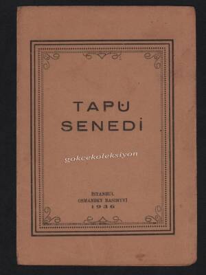 Tapu Senedi Kapağı EFM195 - 2