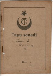 TAPU SENEDİ - T.C Dönemi 1930 Tapu Senedi EFM2034 - 1