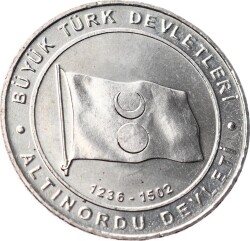 Tarihte 16 Büyük Türk Devletleri Serisi ' Altınordu Devleti ' 1 Kuruş Hatıra Parası (2015) - ÇİL TCH469 - Gökçekoleksiyon