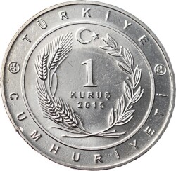 Tarihte 16 Büyük Türk Devletleri Serisi ' Avar İmparatorluğu ' 1 Kuruş Hatıra Parası (2015) - ÇİL TCH474 - 2
