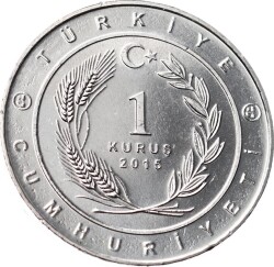 Tarihte 16 Büyük Türk Devletleri Serisi ' Babür İmparatorluğu ' 1 Kuruş Hatıra Parası (2015) - ÇİL TCH467 - 2