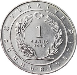 Tarihte 16 Büyük Türk Devletleri Serisi ' Hazar İmparatorluğu ' 1 Kuruş Hatıra Parası (2015) - ÇİL TCH464 - 2