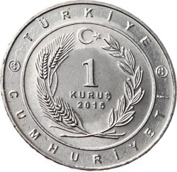 Tarihte 16 Büyük Türk Devletleri Serisi ' Karahanlılar İmparatorluğu ' 1 Kuruş Hatıra Parası (2015) - ÇİL TCH476 - 2