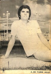 Tarık Akan Siyah-Beyaz Kartpostal (Küçük Boy) KRT22560 - Gökçekoleksiyon