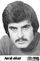 Tarık Akan Siyah-Beyaz Kartpostal (Küçük Boy) KRT22594 - Gökçekoleksiyon