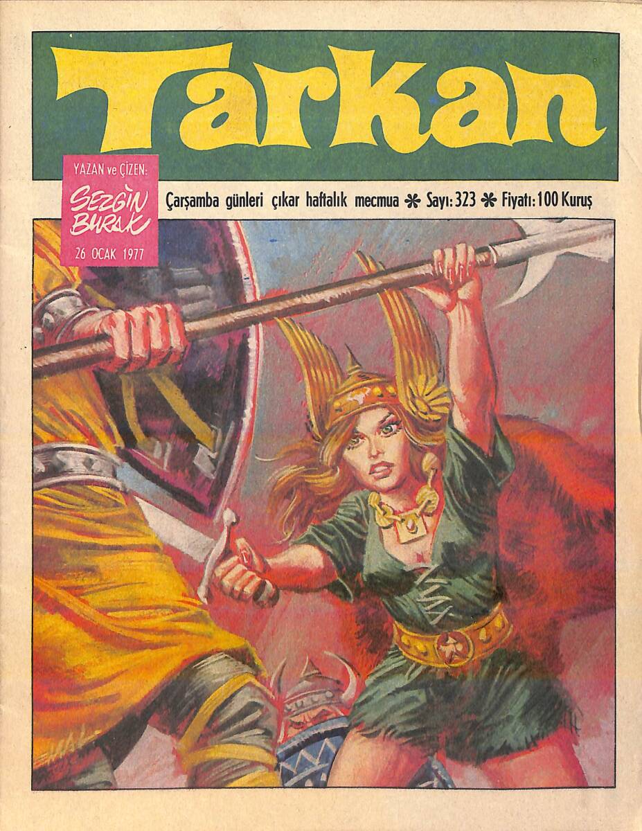 Tarkan Çizgi Roman Sayı: 323 26 Ocak 1977 - Sezgin Burak NDR93135 - 1