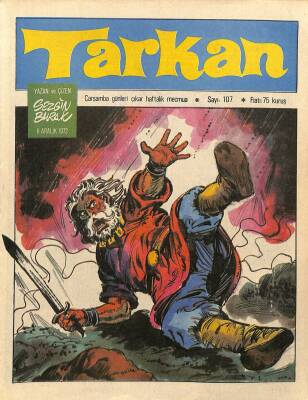 Tarkan Çizgi Roman Sayı107 6 Aralık 1972 - Sezgin Burak NDR79995 - 1