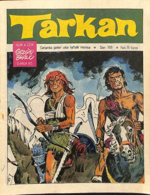 Tarkan Çizgi Roman Sayı108 13 Aralık 1972 - Sezgin Burak NDR79994 - 1